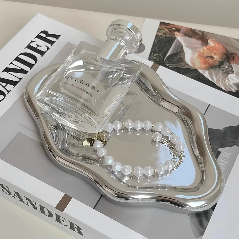 Cloud-Shaped Jewelry Tray Decorative Plate for Rings Earrings Bracelets & Necklaces