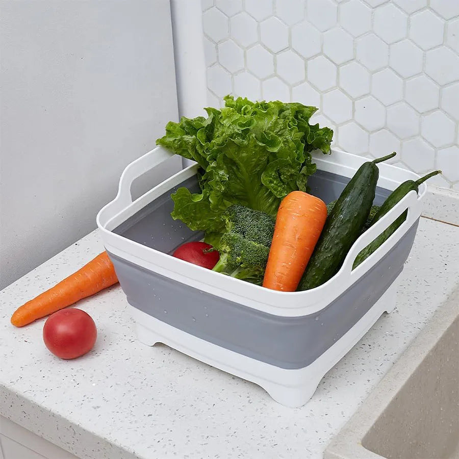 Collapsible Portable Plastic with Drain Plug