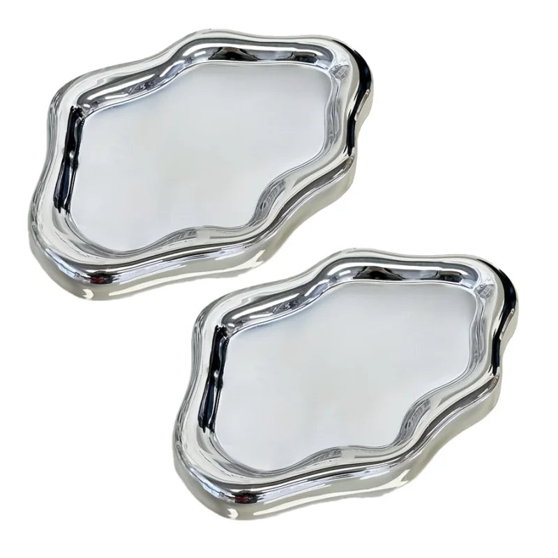 Cloud-Shaped Jewelry Tray Decorative Plate for Rings Earrings Bracelets & Necklaces