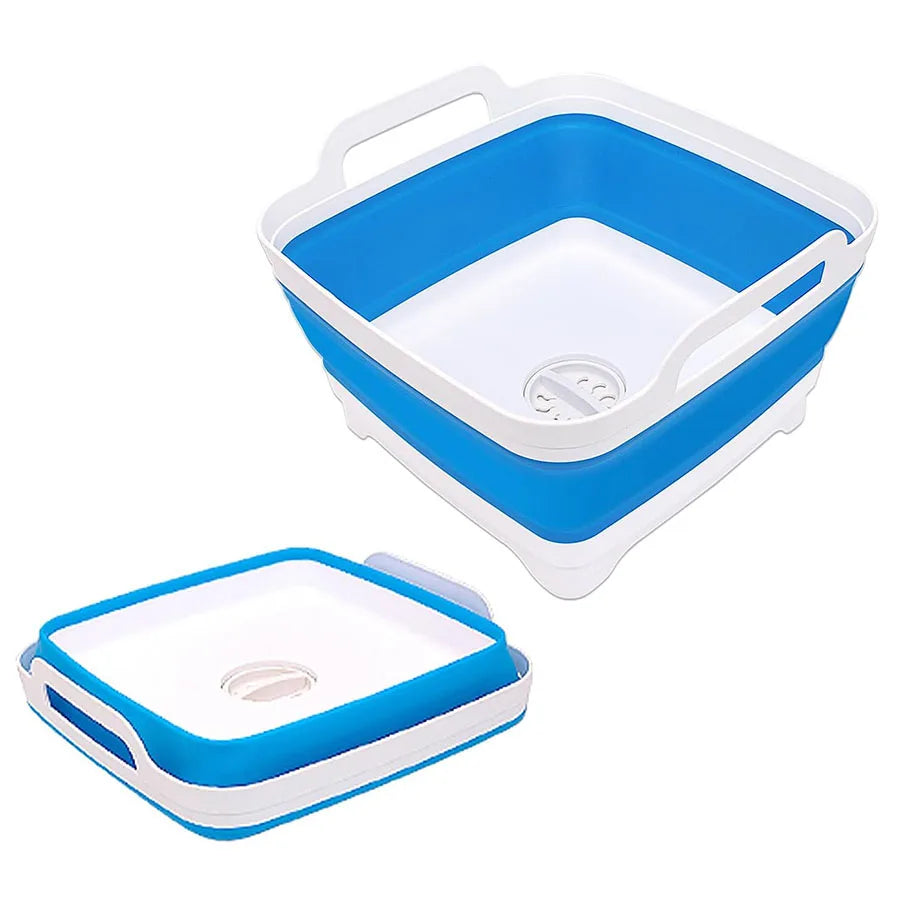 Collapsible Portable Plastic with Drain Plug