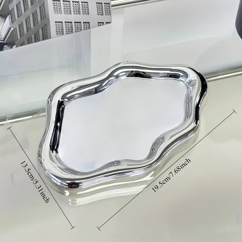 Cloud-Shaped Jewelry Tray Decorative Plate for Rings Earrings Bracelets & Necklaces
