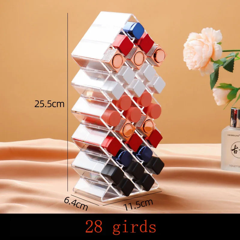 16-28 Grids Cosmetic Lipstick Holder