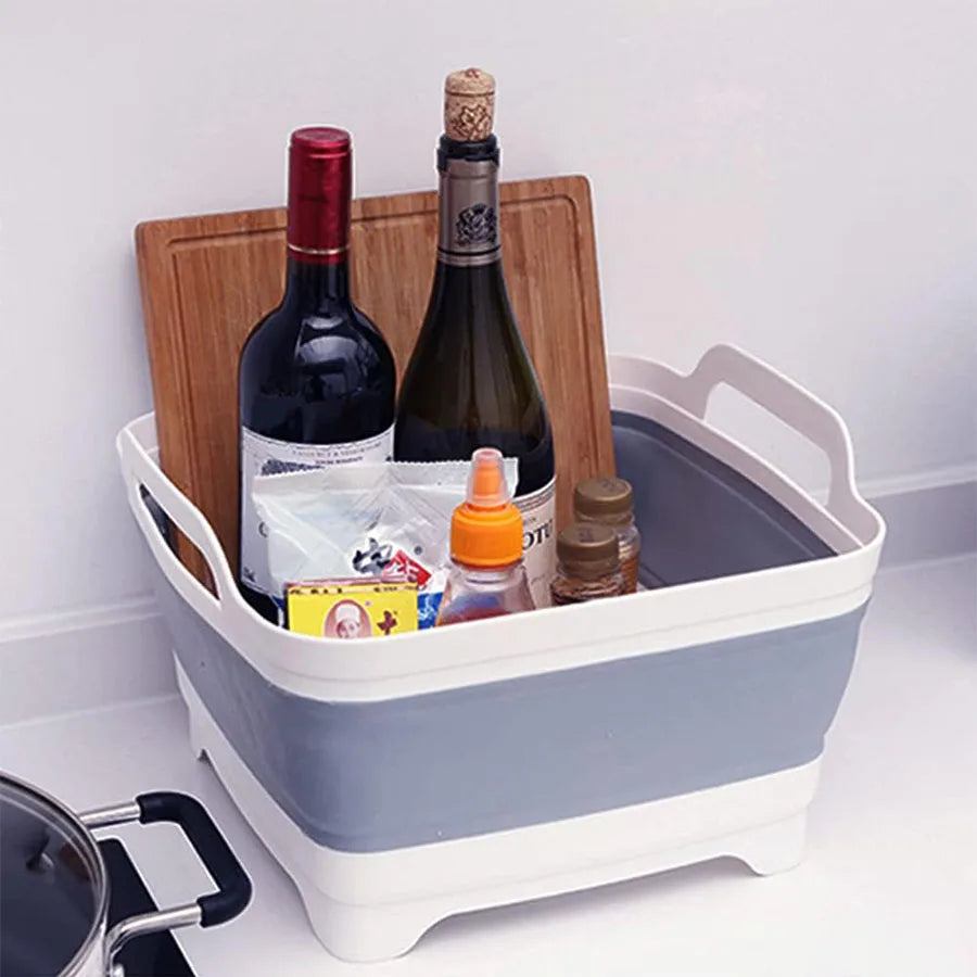 Collapsible Portable Plastic with Drain Plug