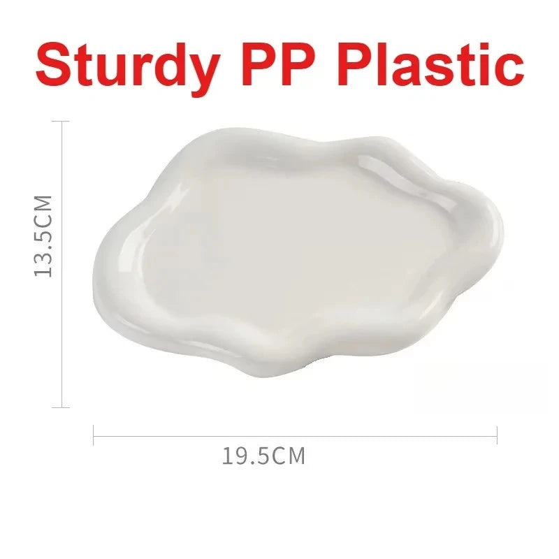 Cloud-Shaped Jewelry Tray Decorative Plate for Rings Earrings Bracelets & Necklaces
