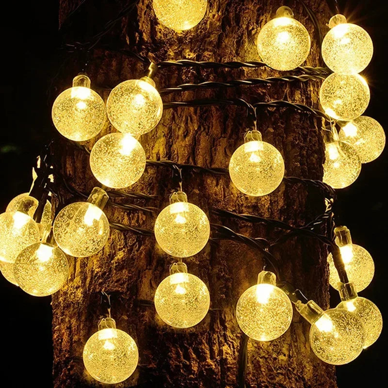 Crystal Globe LED String Lights